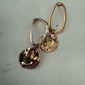 Zara Elegant Gold-Toned Dangle Earrings